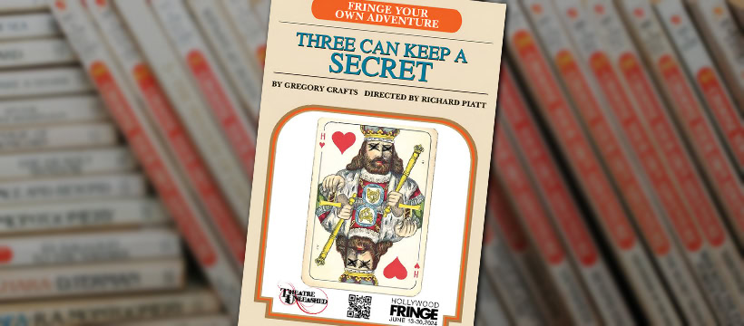 Theater poster for "Three Can Keep a Secret" by Gregory Crafts